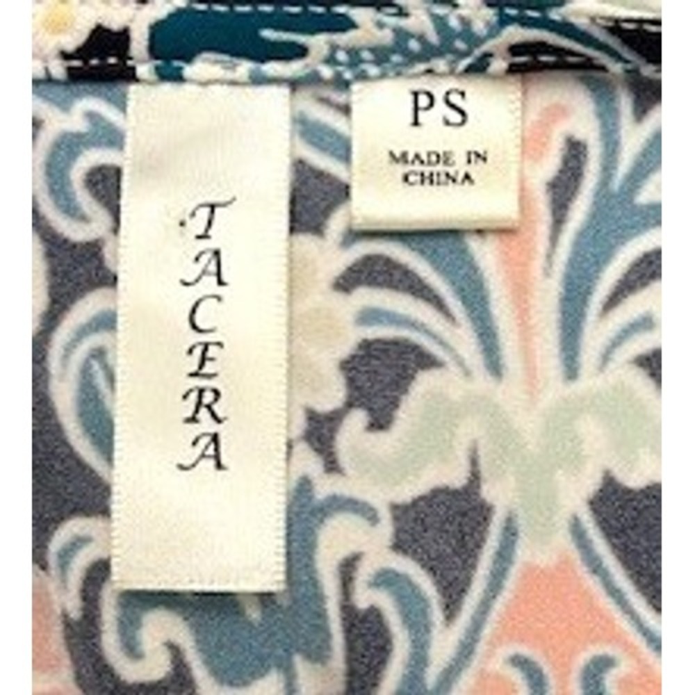 Ornate‎ Floral Motif PS Dress Geometric Artsy Boho Eclectic Resort Cruise Party - Picture 3 of 11